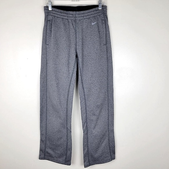 Nike S Dri-Fit  Gray Thermal Fleece Lined Straight Leg Training Pants women’s S - Picture 1 of 8